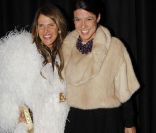 Anna Dello Russo et Camille Miceli au premier rang du défilé Etam le 23/01/12