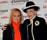 Cécile de Ménibus et Geneviève de Fontenay lors du Prix d'Amérique Marionnaud 2012, à l'hippodrome de Vincennes, le 29 janvier 2012