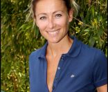 Anne-Sophie Lapix en juin 2011 à Roland Garros