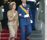 <p>La reine Sofia et le prine Felipe d\'Espagne au mariage de Willem-Alexander et Maxima des Pays-Bas.</p>
<p>Le prince Willem-Alexander des Pays-Bas et la princesse Maxima se sont mariés le 2 février 2002 à Amsterdam. Le 2 février 2012, ils célébraie