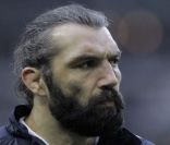Sébastien Chabal lors de son dernier match avec le Racing Metro 92, le 29 janvier 2012, au Stade de France face à Toulouse