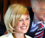 Katherine Heigl au sein de la mairie d'Esslingen en Allemagne le 3 février 2012