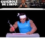 Menacés de poursuites par les instances espagnoles suite à un sketch accusant Rafael Nadal de dopage diffusé le 6 février 2012, Canal+ et les  Guignols de l'info  en ont remis une couche le 8 février, avec le sketch 