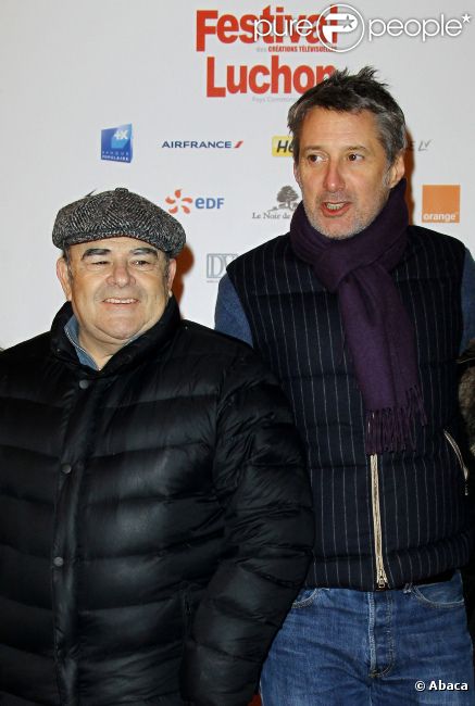 Jean Benguigui et Antoine de Caunes lors du 14ème Festival de Luchon, le 9 février 2012