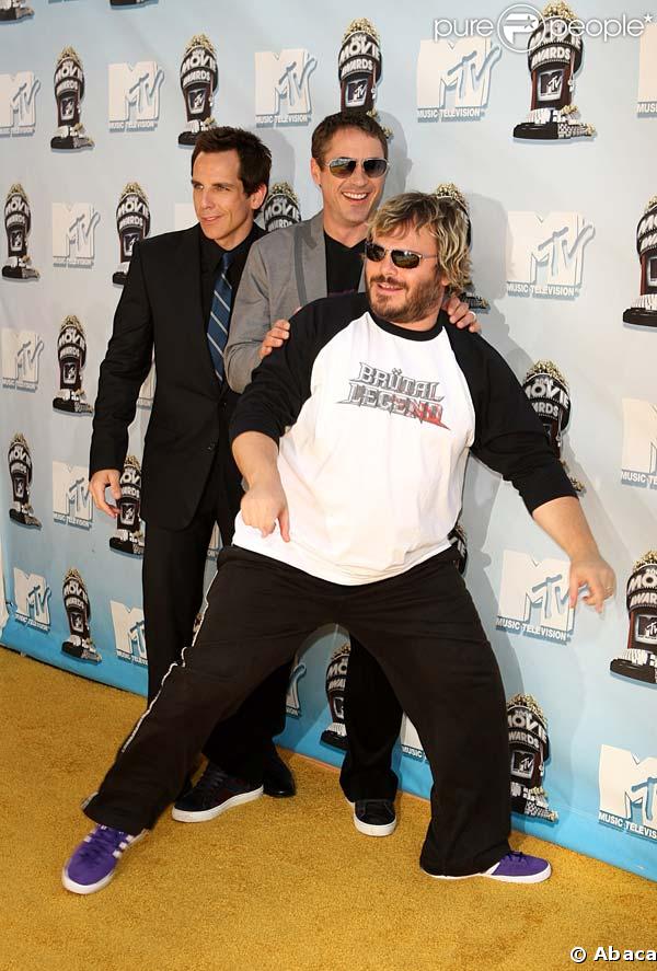 Ben Stiller,  Robert Downey Jnr et Jack Black
