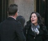 David Arquette et Courteney Cox s\'éclatent devant leur petite Coco après un déjeuné au <em>Balthazar </em>à SoHo à New York le 13 février 2012<br />