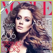 Adele, dans le Vogue américain du mois de mars 2012, s'ouvre sur sa vie intime, ses dernières semaines un peu folles et son désir de quitter le devant de la scène pendant 4-5 ans pour se consacrer à son amour, Simon Konecki.