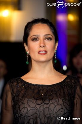 Salma Hayek présente La Chispa de la vida au festival de Berlin, le 15 février 2012.