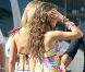 Ashley Tisdale pose pour la marque Op Surf, le vendredi 10 février à  Venice Beach. Un shooting auquel participaient également Sarah Hyland,  Austin Stowell, et Matt Lanter.