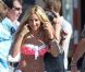 Ashley Tisdale pose pour la marque Op Surf, le vendredi 10 février à  Venice Beach. Un shooting auquel participaient également Sarah Hyland,  Austin Stowell, et Matt Lanter.