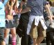 Ashley Tisdale pose pour la marque Op Surf, le vendredi 10 février à  Venice Beach. Un shooting auquel participaient également Sarah Hyland,  Austin Stowell, et Matt Lanter.