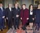  Le prince Daniel, Pentti Arajärvi, le roi Carl XVI Gustaf, Tarja Halonen, la reine Silvia, la princesse Victoria. 
 La princesse Victoria de Suède, enceinte de huit mois, prenait part le 21 février 2012 à un déjeuner en l'honneur de la présidente sortante de la Finlande, Tarja Halonen, au palais royal, à Stockholm. 