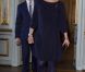 Accompagnée par son mari le prince Daniel, la princesse Victoria de Suède, enceinte de huit mois, prenait part le 21 février 2012 à un déjeuner en l'honneur de la présidente sortante de la Finlande, Tarja Halonen, au palais royal, à Stockholm.