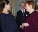 Mardi 21 février 2012, la princesse Victoria de Suède, enceinte de huit mois, prenait part à un déjeuner en l'honneur de la présidente sortante de  la Finlande, Tarja Halonen, au palais royal, à Stockholm.