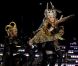 Madonna lors de son show du Super Bowl le 5 février 2012 à Indianapolis