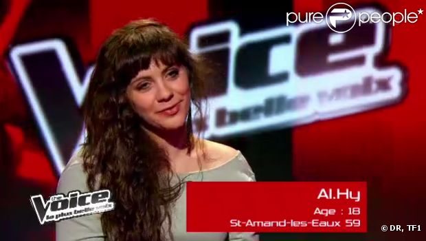 Al.Hy dans The Voice, samedi 25 février 2012 sur TF1
