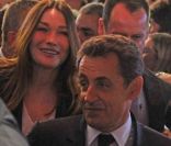 Nicolas Sarkozy et Carla Bruni le 11 mars 2012 à Villepinte