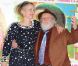 Julie Delpy et son père Albert Delpy présentent  2 days in New York  à Paris, le 19 mars 2012.