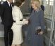 Arrivée du prince Charles et de la duchesse Camilla au palais royal à Oslo, accueillis par la reine Silvia et le prince Carl Philip de Suède, le 22 mars 2012.