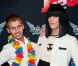 Benoît et Thomas alias Brigitte et Josiane lors du photocall des Anges de la télé-réalité 4 : Club Hawaï chez NRJ le 30 mars 2012 à Paris