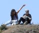 Justin Bieber et Selena Gomez partagent un pique-nique dans un jardin de Los Angeles, le mercredi 4 avril 2012.