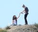 Justin Bieber et Selena Gomez partagent un pique-nique au Griffith Park de Los Angeles, le mercredi 4 avril 2012.