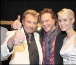 Johnny et Laeticia à LA avec Mickey Rourke