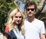 Diane Kruger, absolument sublime à Coachella avec son compagnon Joshua Jackson, habillée d\'une robe Lacoste et de bottines Isabel Marant. Indio, le 14 avril 2012.