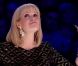 Amanda Holden sous le charme du groupe français Cascade dans l'émission  Britain's Got Talent , sur ITV, le 21 avril 2012.