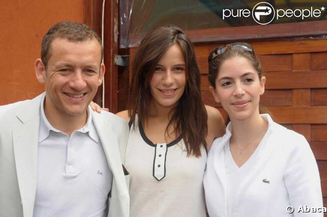 Dany Boon, Zoé Félix, et Yaël lors de la finale Federer-Nadal