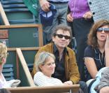 Philippe Manoeuvre et son amie Candice lors de la finale Federer-Nadal