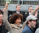 Sonia Rolland et Jalil Lespert place de la Bastille pour la victoire de François Hollande, le 6 mai 2012.