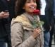 Sonia Rolland place de la Bastille pour la victoire de François Hollande, le 6 mai 2012.