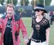 Johnny Hallyday et sa belle Laeticia au festival de Coachella le 14 avril 2012.
