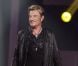 EXCLU : Johnny Hallyday sur le plateau de la finale de  The Voice , en direct sur TF1, le 12 mai 2012.