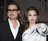 Angelina Jolie et Brad Pitt le 16 février 2012 à Paris