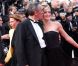 Thierry Ardisson et Audrey Crespo-Mara, complices sur le tapis rouge du Palais des Festivals. Cannes, le 19 mai 2012.