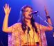 Leighton Meester en concert à Vancouver, le 31 mai 2012 - La gossip girl a opté pour un look hippie.