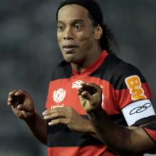 Ronaldinho le 28 mars 2012 à Asuncion au Paraguay