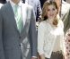 Felipe et Letizia d'Espagne lors d'une rencontre avec les représentants du logement étudiant, le 4 juin 2012 à Madrid.