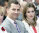 Felipe et Letizia d'Espagne lors de la remise des prix de l'Association de la presse, le 5 juin 2012.
