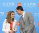 Felipe et Letizia d'Espagne lors de la remise des prix de l'Association de la presse, le 5 juin 2012.