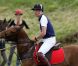 Les princes William et Harry participent à un match de polo, à Westonbirt, le 17 juin 2012
