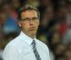 Laurent Blanc lors du match de l'équipe de France perdu face à la Suède le 19 juin 2012 à Kiev en Ukraine (2-0)