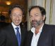 Stéphane Bern et Denis Olivennes, réunis autour d'un ami pour un instant unique
