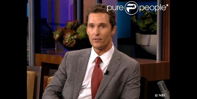 Matthew McConaughey sur le plateau de Jay Leno