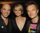 EXCLU : Pascal Obispo, Laeticia Hallyday et David Hallyday dans les coulisses du Stade de France après le concert de Johnny Hallyday, le 17 juin 2012.