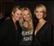 EXCLU : Luana Belmondo, Estelle Lefébure et Laeticia Hallyday dans les coulisses du Stade de France après le concert de Johnny Hallyday, le 17 juin 2012.