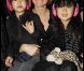 Photos exclusives, reproduction interdite : Johnny Hallyday a fêté ses 69 ans au Stade de France le 15 juin et donné 3 concerts les 15,16 et 17 Juin. Laeticia Hallyday avec ses deux filles Jade et Joy