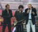 Photos exclusives, reproduction interdite : Johnny Hallyday a fêté ses 69 ans au Stade de France le 15 juin et donné 3 concerts les 15,16 et 17 Juin. Alain Delon sur scène pour l'anniversaire de Johnny !
